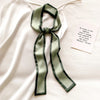 Satin Ribbon Neckerchief for Women - 6x115cm Long Silk-Style