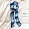 Satin Ribbon Neckerchief for Women - 6x115cm Long Silk-Style