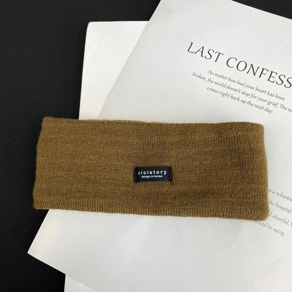High Stretch Knitted Headband - Yoga, Face Wash & Hair Tie for Autumn/Winter