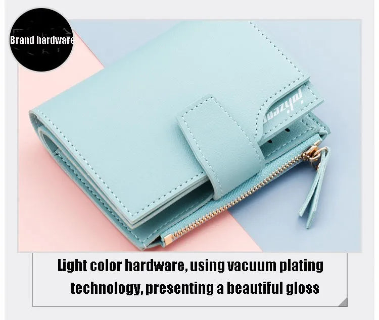 Compact Wallet - Small Women's Purse with Multiple Card Slots