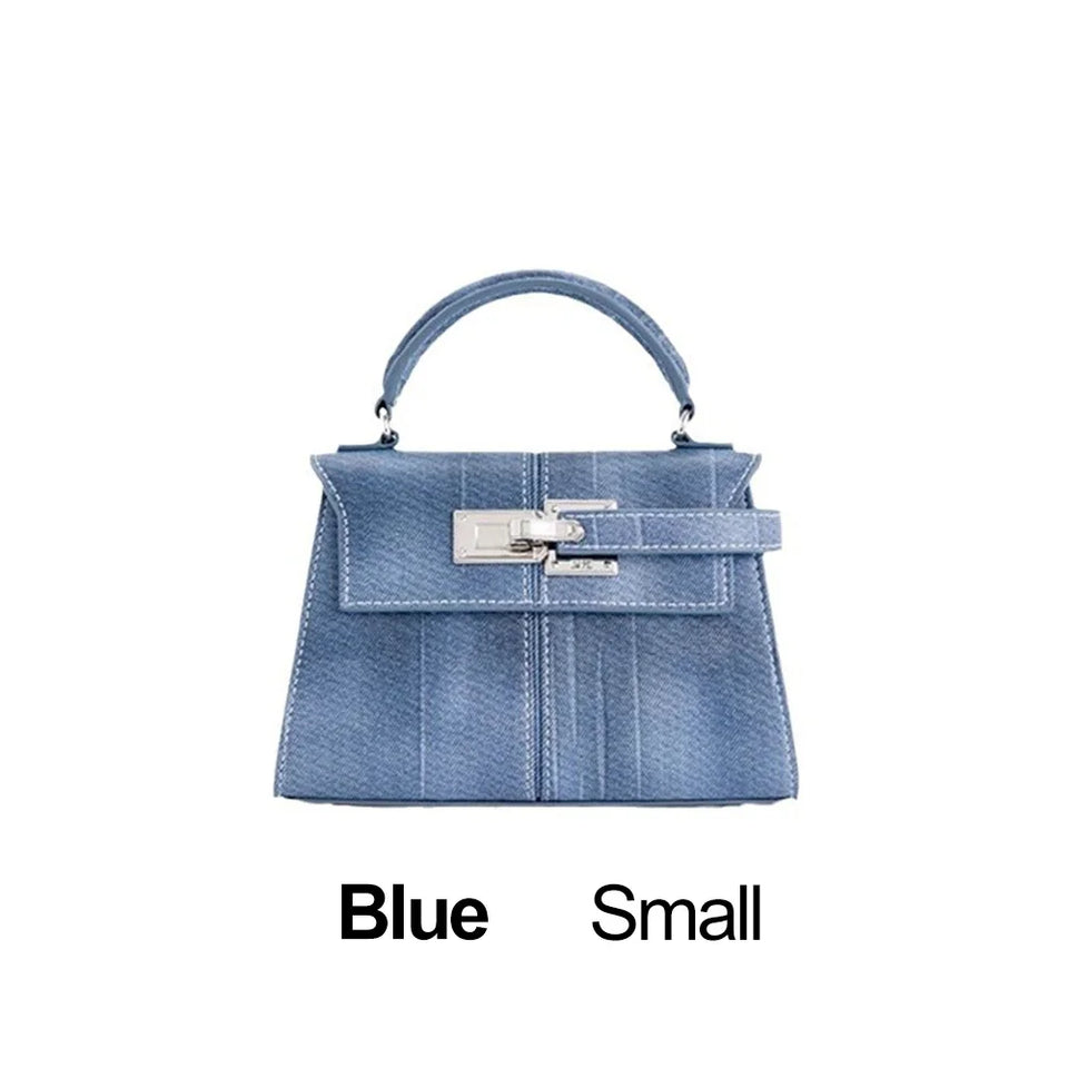 Trapezoidal Leather Handbag for Women - Versatile Tote Style
