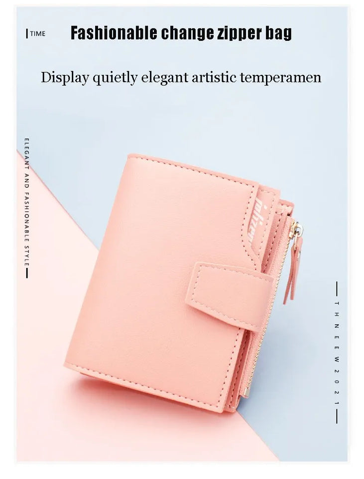 Compact Wallet - Small Women's Purse with Multiple Card Slots