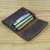 Business Card Holder - Genuine Leather Credit Card Wallet & ID Organizer