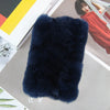 Real Rex Rabbit Fur Scarf - Women's Handmade Knit Cowl & Headband for Winter