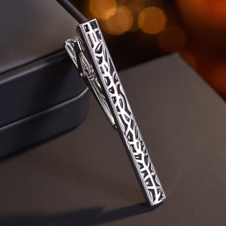 Luxury Metal Cufflinks & Tie Clip Set - 10 Styles Premium Men's Accessories