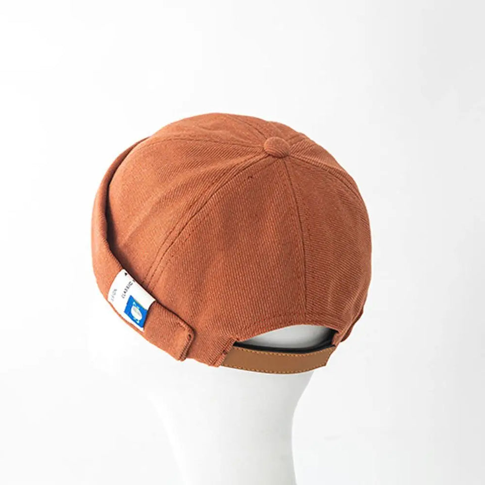 Casual Sailor Cap - Retro Adjustable Brimless Hat for Men & Women