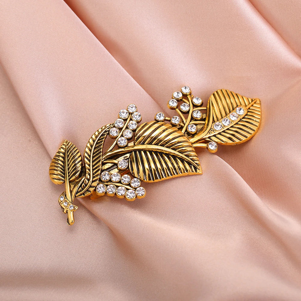 Vintage Celtic Tree of Life Hair Clips - Wicca Flower Barrettes for Women