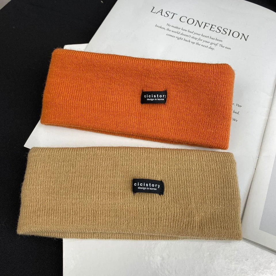 High Stretch Knitted Headband - Yoga, Face Wash & Hair Tie for Autumn/Winter
