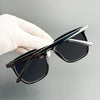 Retro Brown Square Sunglasses - Outdoor UV Protection & Prescription Ready