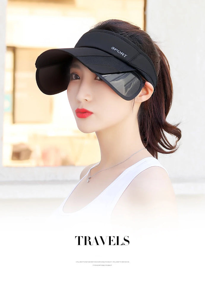 Adjustable Visor Sun Hat - UV Protection Sports Cap for Men & Women
