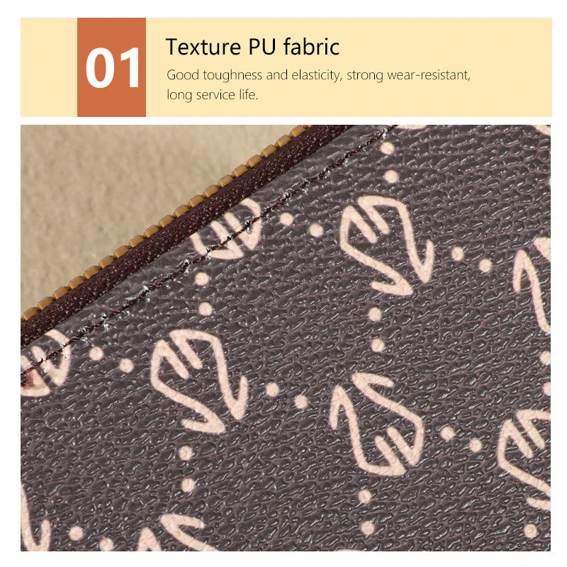 Vintage Faux Leather Women's Wallet - Fashionable Card Holder with Coin Purse