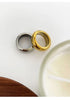 Unisex Minimalist Wide Band Rings - Gold Silver Plated Stainless Steel