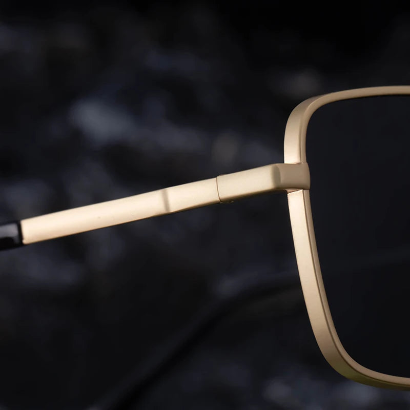 Steampunk Driving Sunglasses - Oversized Square Punk Design with UV400 Protection