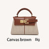 Trapezoidal Leather Handbag for Women - Versatile Tote Style