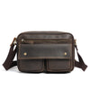 Men's Fashion Leather Bag - Large Crossbody with Pressure-Relief Strap