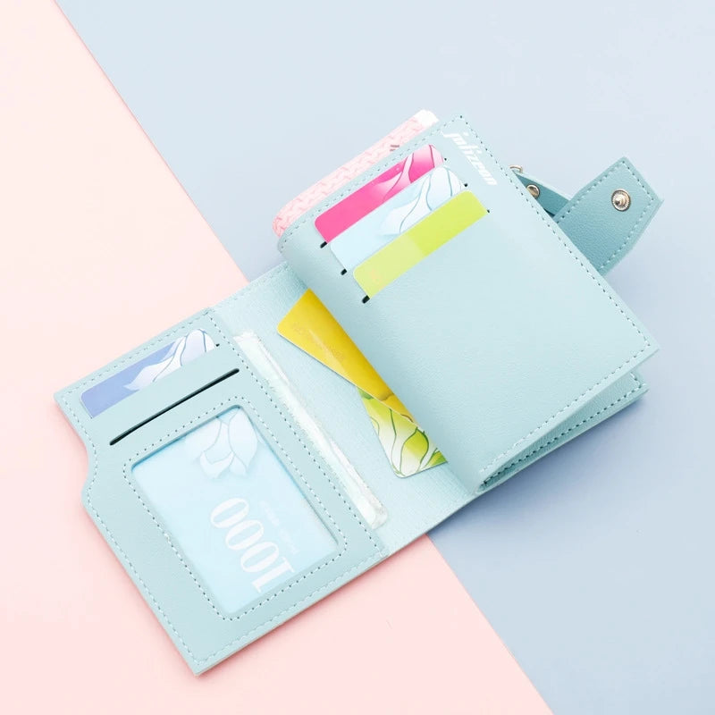 Compact Wallet - Small Women's Purse with Multiple Card Slots