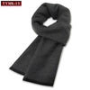 Luxury Men's Cashmere Scarf - Winter Wool Plaid Muffler Perfect for Gifts