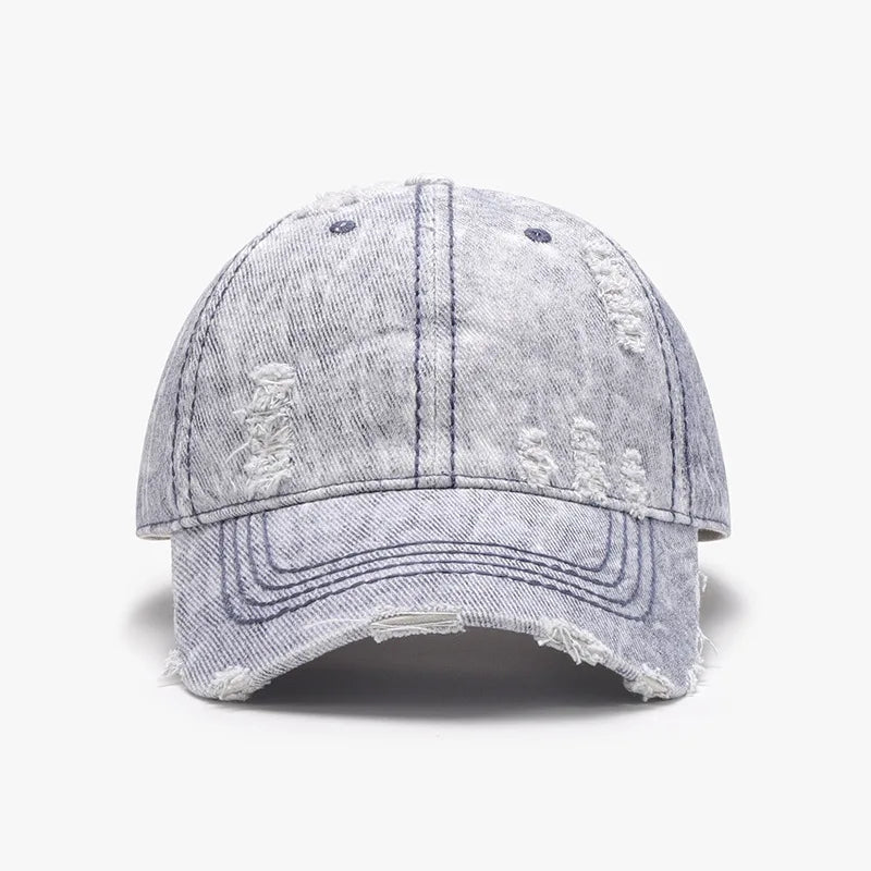 Soft Washed Cotton Baseball Cap - Unisex Adjustable Breathable Design for Daily Wear