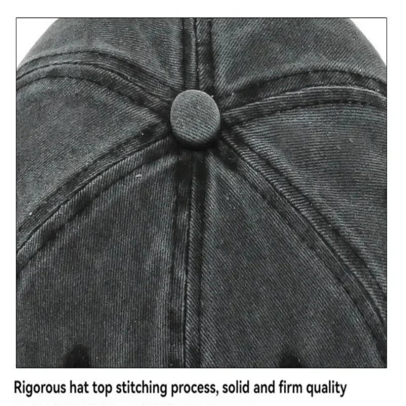 Embroidered Men's Baseball Hat - Cowboy Style Spring/Summer Travel Cap