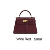 Trapezoidal Leather Handbag for Women - Versatile Tote Style