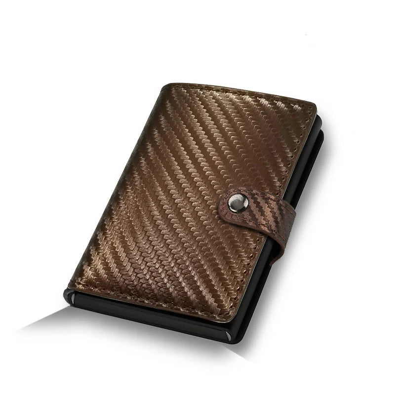 Carbon Fiber Men's Wallet - Ultra-Slim RFID Pop-Up Card Holder