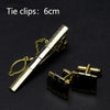 Men's Classic Cufflinks & Tie Clip Set - Luxury Fashion Jewelry Gift