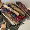 Classic Plaid Cashmere Scarf - Warm Winter Scarf for Men & Women