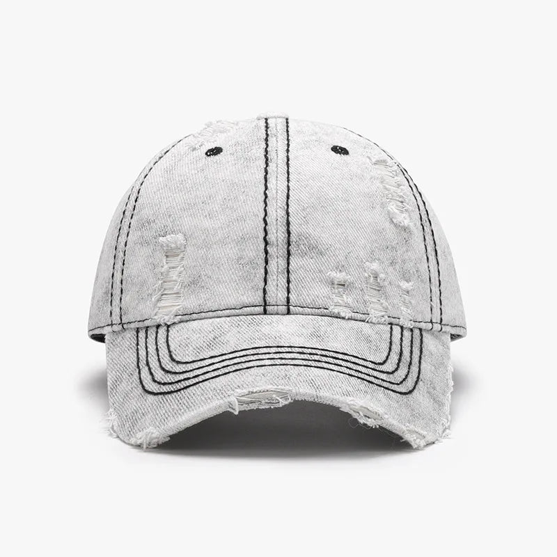 Soft Washed Cotton Baseball Cap - Unisex Adjustable Breathable Design for Daily Wear