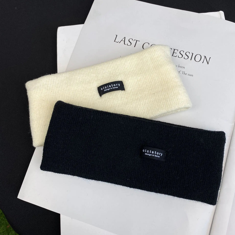 High Stretch Knitted Headband - Yoga, Face Wash & Hair Tie for Autumn/Winter