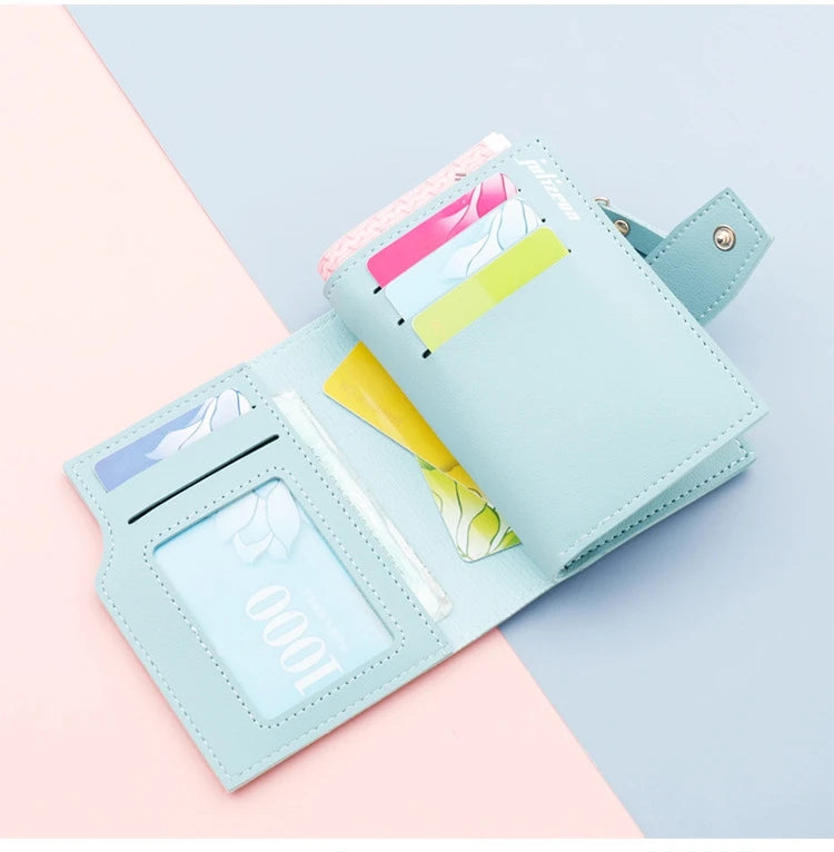 Compact Wallet - Small Women's Purse with Multiple Card Slots