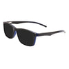 Rectangular Frame Sunglasses - Large Size with Clip-On Design & Spring Hinges