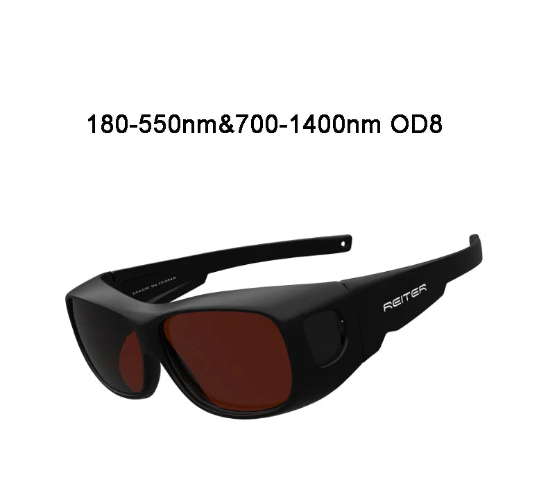 Laser Protective Eyewear - Professional OD8 Safety Glasses (180-550nm/700-1400nm)