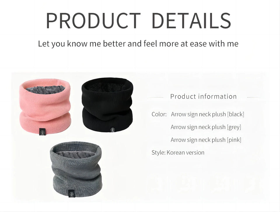 Thick Knitted Winter Scarf - Cashmere-Like Ring Snood