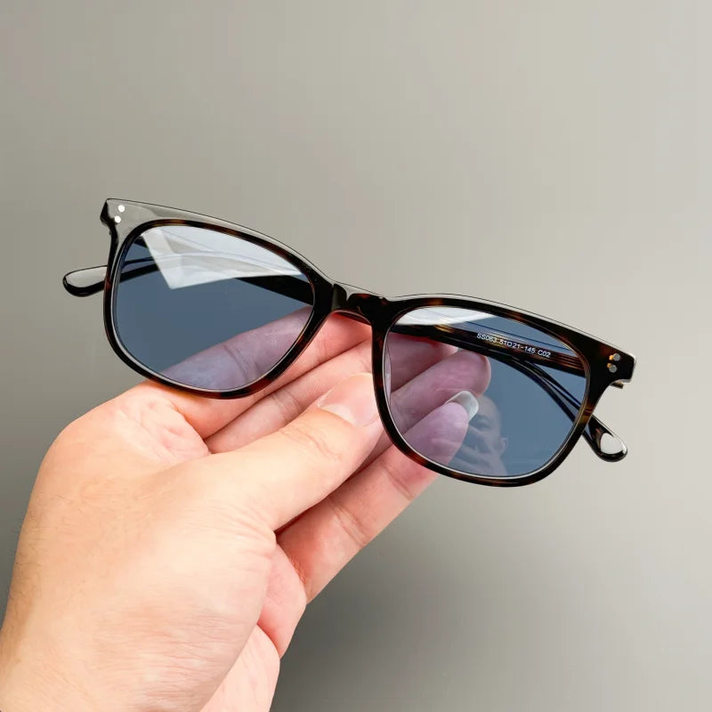 Classic Square Sunglasses - Hand-Designed Acetate Frames with UV400 Protection