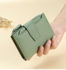 Large Capacity Women's RFID Wallet - Leather Bifold with Coin Pocket & ID Windows