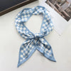 Chessboard Print Ribbon Scarf for Women - Multi-Use Neckerchief & Headband