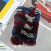 Real Rex Rabbit Fur Scarf - Women's Handmade Knit Cowl & Headband for Winter