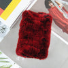 Real Rex Rabbit Fur Scarf - Women's Handmade Knit Cowl & Headband for Winter