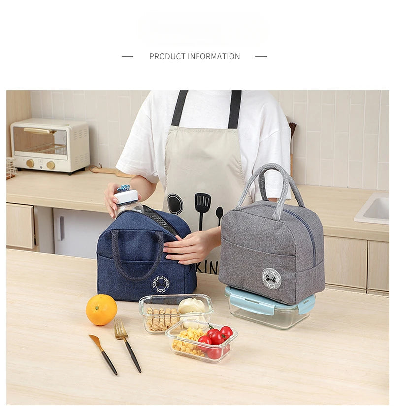 Cationic Waterproof Lunch Bag - Insulated Thermal Tote with Thickened Cooler Design