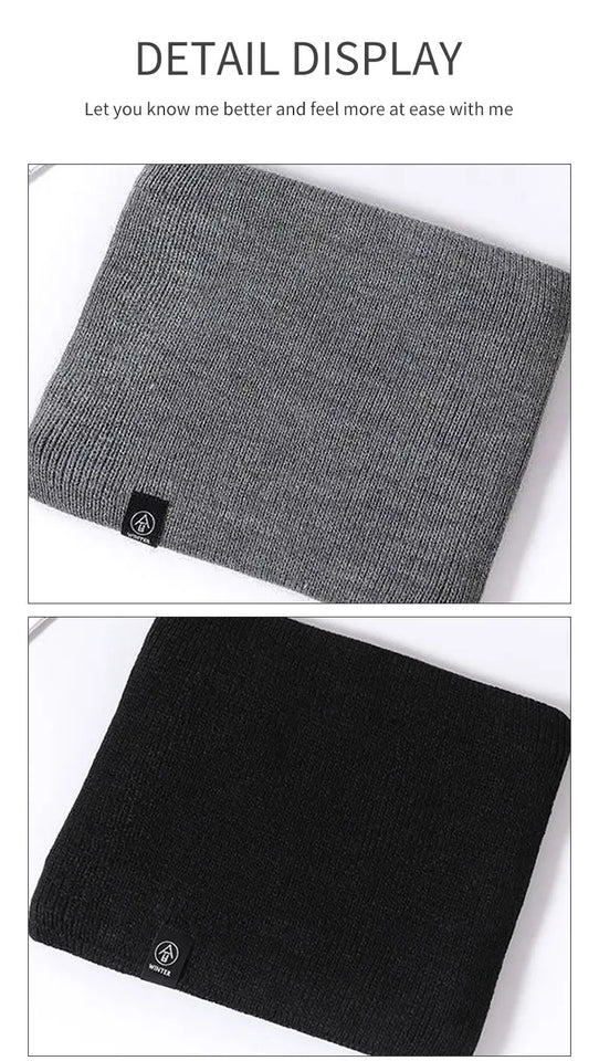 Thick Knitted Winter Scarf - Cashmere-Like Ring Snood