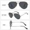 Oversized Aviator Sunglasses - Polarized Retro Design for Men & Women