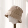 Four Season Women's Bucket Hat - Cotton Fringed with Adjustable Wire Brim