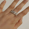 8mm Luxury Zircon Ring - Stainless Steel Wedding Band