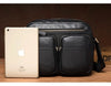 Leather Messenger Bag - Casual Crossbody with Zipper Design