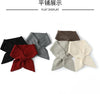 Wool Knit Neck Warmer for Women - Bow Tie Style Winter Scarf with Loop Design