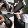 RFID Pop-Up Card Case - Leather Wallet with Multiple Compartments for Men & Women