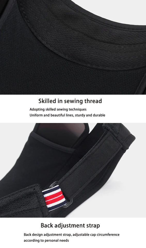 Adjustable Visor Sun Hat - UV Protection Sports Cap for Men & Women