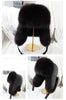 Men's Luxury Fox Fur Hat - 100% Sheepskin Ushanka with Ear Flaps