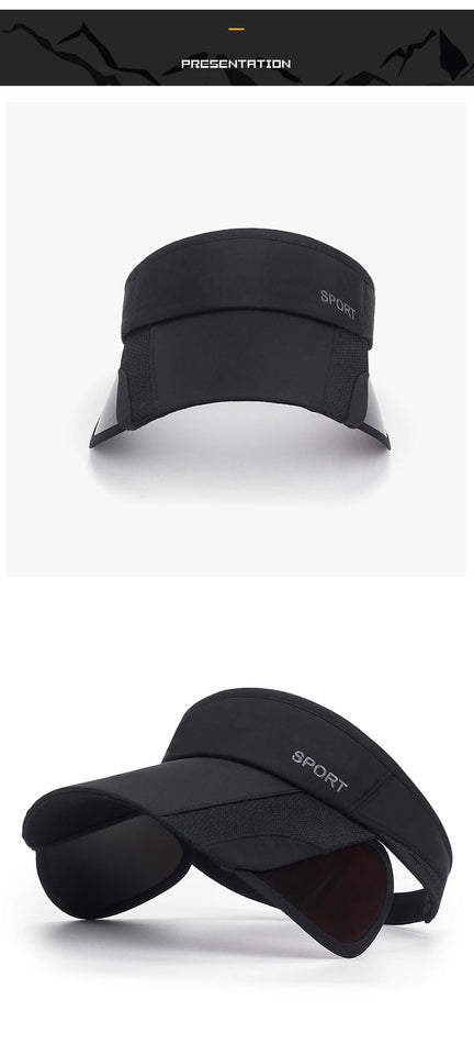 Adjustable Visor Sun Hat - UV Protection Sports Cap for Men & Women