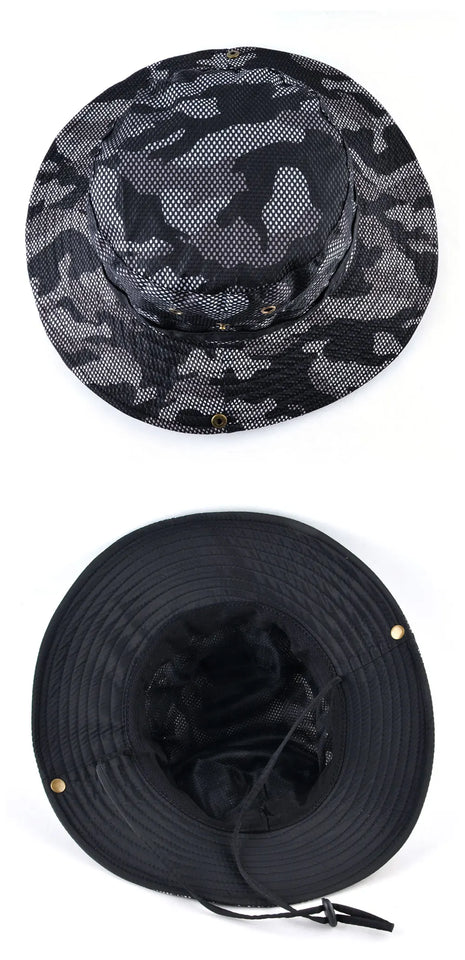 Anti-UV Wide Brim Hat - Unisex Sun Protection for Fishing, Hiking & Beach